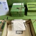 Gucci GG Marmont Mini Beauty Case in White Chevron Leather
