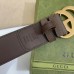 Gucci Jumbo GG & Brown Leahter Belt 38MM with Double G Buckle