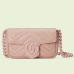 Gucci GG Marmont Belt Bag in Pink Matelasse Calfskin