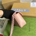 Gucci GG Marmont Belt Bag in Pink Matelasse Calfskin