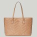 Gucci GG Marmont Large Tote Bag in Rose Beige Chevron Leather