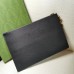 Gucci GG Marmont Portfolio Pouch in Black Leather