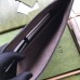 Gucci Portfolio Pouch in Beige GG Supreme Canvas with Leather