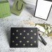 Gucci Portfolio Pouch in Black Leather with Bee and Star Gucci Portfolio Pouch in Black Leather with Bee and Star