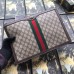 Gucci Ophidia GG Portfolio Pouch in Beige GG Supreme Canvas