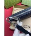 Gucci Portfolio Pouch in Black GG Canvas with Web