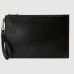 Gucci Portfolios Pouch in Black GG Embossed Leather