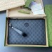 Gucci Portfolio Pouch in Black GG Canvas with Interlocking G