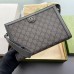 Gucci Ophidia GG Portfolio Pouch in Grey GG Supreme Canvas