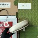 Gucci GG Marmont Mini Chain Bag in White Chevron Calfskin