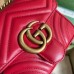 Gucci GG Marmont Square Mini Bag in Red Chevron Leather