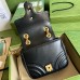 Gucci GG Marmont Square Mini Bag in Black Chevron Leather