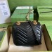 Gucci GG Marmont Square Mini Bag in Black Chevron Leather