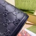 Gucci Small Shoulder Bag In Black Debossed GG Leather