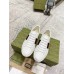 Gucci Mens Ace Sneakers in White Leather with Blue & Red Web