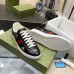 Gucci Mens Ace Sneakers in Black Leather with Bee and Star
