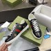 Gucci Mens Ace Sneakers in Black Leather with Bee and Star