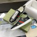 Gucci Mens Ace Sneakers in Black Leather with Bee and Star