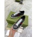 Gucci Mens Ace Sneakers in Black GG Canvas with Tigers Print