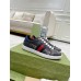 Gucci Mens Ace Sneakers in Black GG Canvas with Tigers Print