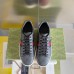 Gucci Mens Ace Sneakers in Black GG Supreme Canvas with Web