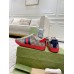 Gucci Mens Ace Sneakers in Beige GG Supreme Canvas with Web