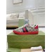 Gucci Mens Ace Sneakers in Beige GG Supreme Canvas with Web