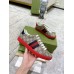 Gucci Mens Ace Sneakers in Beige GG Supreme Canvas with Web