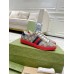 Gucci Mens Ace Sneakers in Beige GG Supreme Canvas with Web