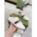 Gucci Mens Elastic Stripe Sneakers in White Leather
