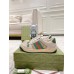 Gucci Mens Screener Sneakers with Green Details