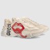 Gucci Mens Rhyton Sneakers with Mouth Print