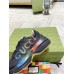 Gucci Mens Rhyton Sneakers with Iridescent Gucci Logo