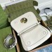 Gucci Blondie Small Shoulder Bag in White Calf Leather