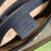 Gucci Small Messenger Bag in Black Leather with Double G