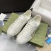 Gucci Mens Ace Sneakers in White Leather with Gucci Blade