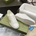Gucci Mens Ace Sneakers in White Leather with Gucci Blade