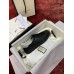 Gucci Mens Ace Sneakers in Black Leather with Interlocking G