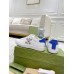 Gucci Mens Ace Sneakers in White Leather with Tennis Print