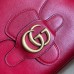 Gucci Small Messenger Bag in Red Leather with Double G Gucci Small Messenger Bag in Red Leather with Double G