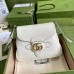 Gucci Small Messenger Bag in White Leather with Double G