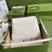 Gucci Small Messenger Bag in White Leather with Double G