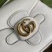 Gucci Small Messenger Bag in White Leather with Double G