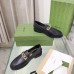 Gucci Womens Loafers in Black Leather with Gucci Logo