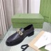 Gucci Womens Loafers in Black Leather with Gucci Logo