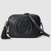 Gucci Soho Disco Bag in Black Grained Leather