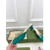 Gucci Horsebit Mules in Green Satin with Crystals