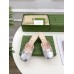 Gucci Horsebit Mules in Silver Metallic Leather with Crystals