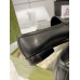 Gucci Womens Jordaan Loafers in Black Leather with Crystals