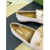 Gucci Womens Jordaan Loafers in Pink Leather with Crystals